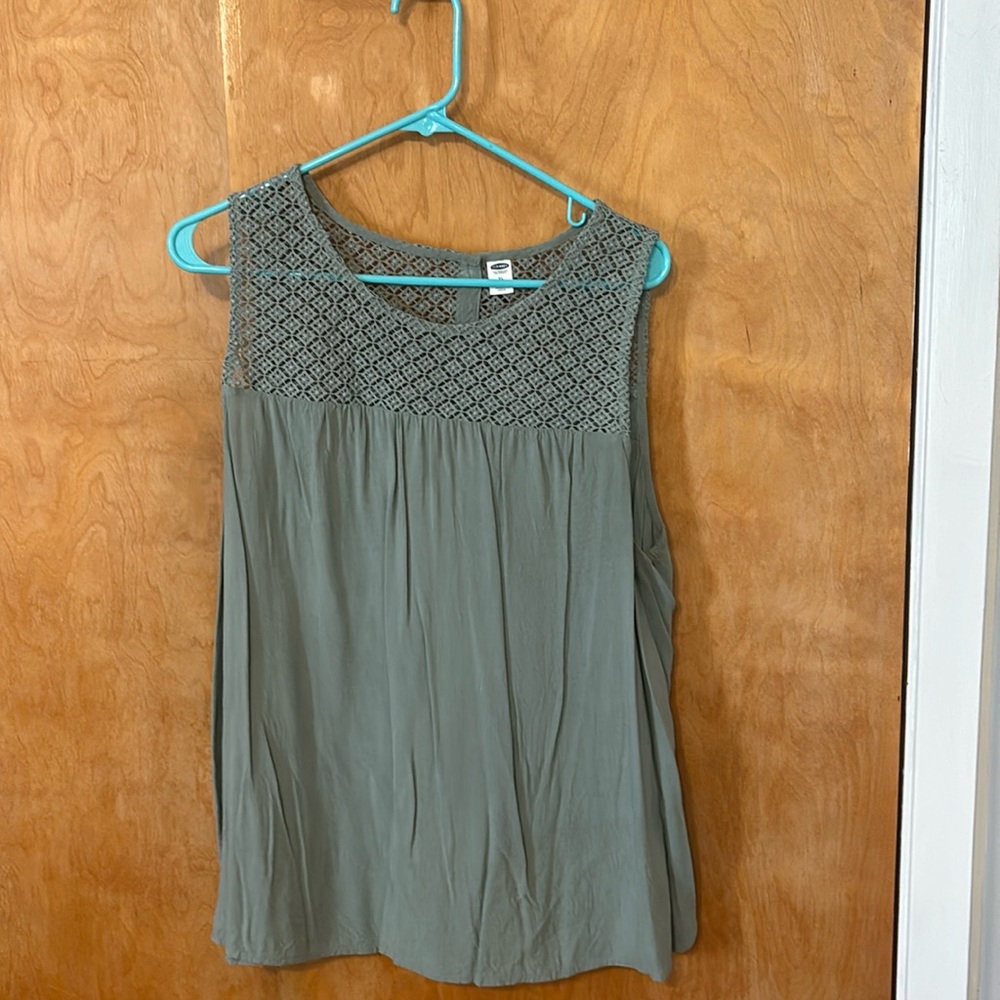 Lace cutout top